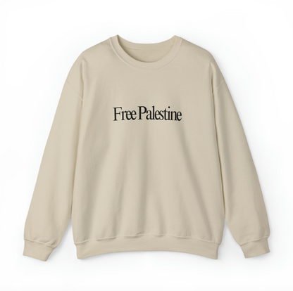 land you have to kill for sweater - free palestine front text