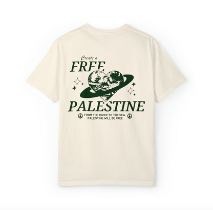 create a free palestine tee