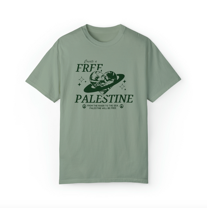 create a free palestine tee