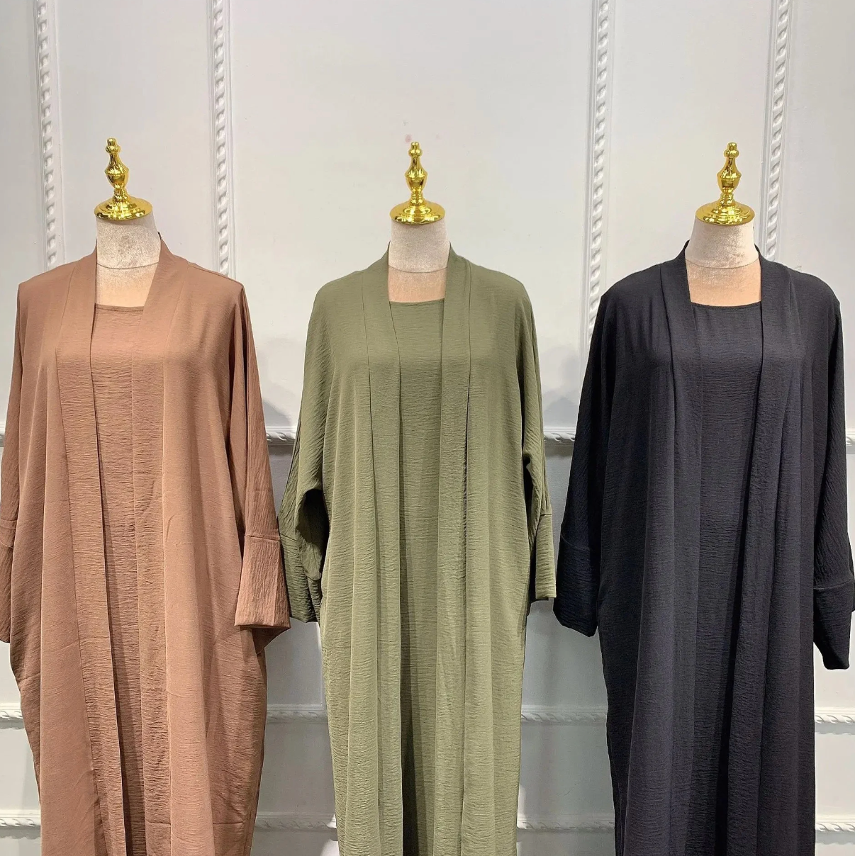 Manal Crepe Abaya Set