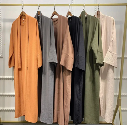 Manal Crepe Abaya Set