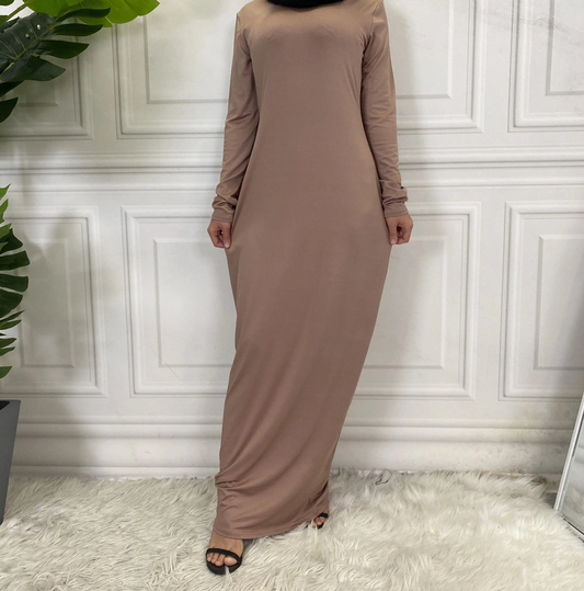 Long Sleeve Maxi Dress - Thick Material