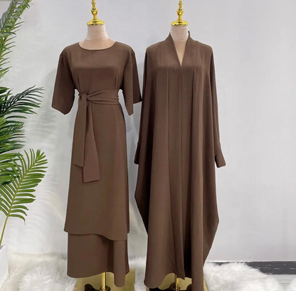 Riham Layered Abaya Set