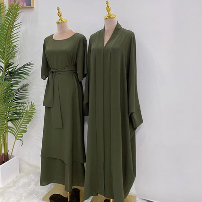 Riham Layered Abaya Set