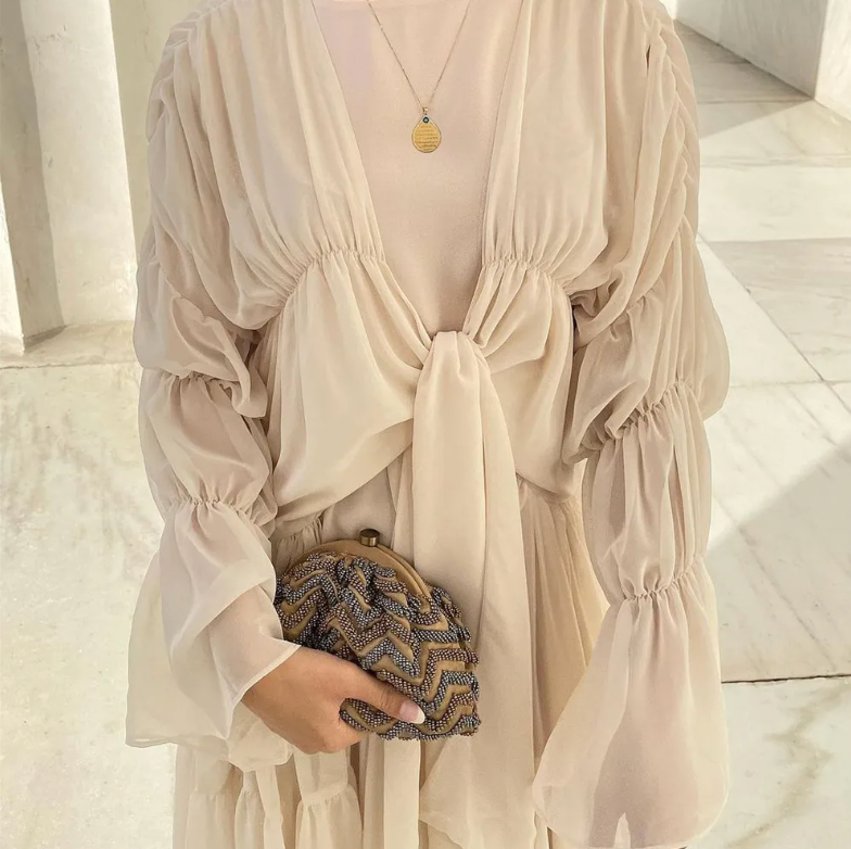 Ridwana Flowy Chiffon Outer Dress