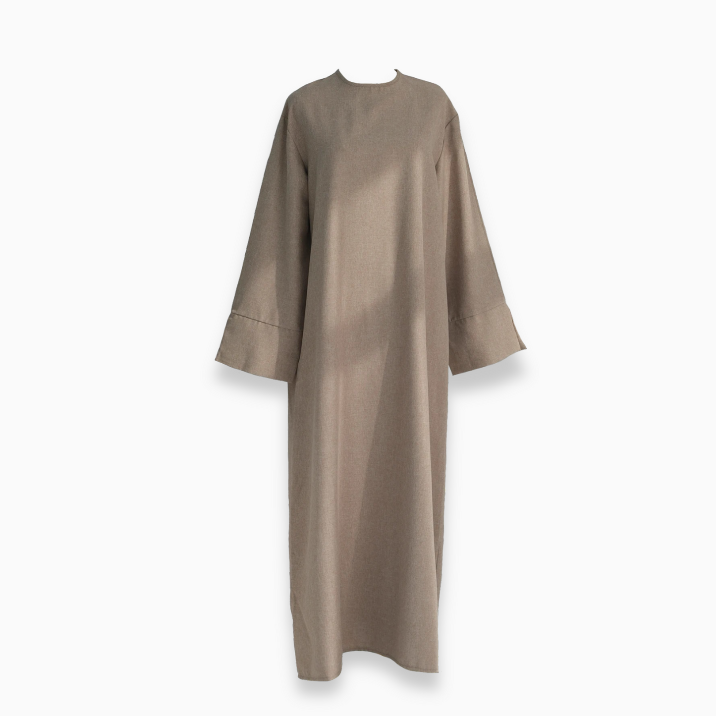 Rana Linen Slit Sleeve Abaya With Pockets