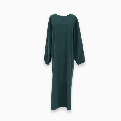 Plush - Corduroy Cuff Sleeve Abaya